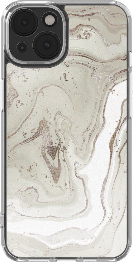 imoshion Hoesje - Geschikt voor Apple iPhone 14 - Design hoesje - Sandy Marble
