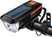 Merkloos / Sans marque Memory Online Limited B.V. Solar & USB Fietslamp Set - 2000mAh Batterij - 200m Bereik + 120dB Hoorn - 5 Geluidsstanden - Waterdicht IPX5 - Voor E-Bike/MTB