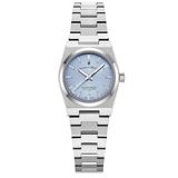 Jacques du Manoir Horizon Ladies 25mm Dameshorloge Zilverkleurig Blauw JWL05602