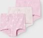 NAME IT NMFTIGHTS 3P PINK BUTTERFLY NOOS Meisjes Onderbroek - Maat 98