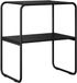vidaXL Wandtafel Zwart eiken 80 x 42,5 x 70 cm Bewerkt hout