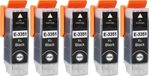 Epson 5 cartouches d'imprimante compatibles : T3351, T33 XL, noir, pour Epson Expression Premium XP-530, XP-540, XP-630, XP-635, XP-640, XP-645, XP-830, XP-900 et XP-7100