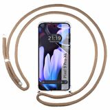 Transparante Google Pixel 9 Pro XL 5G Transparante Beschermhoes met Camelbruin Koord