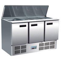 Polar G-serie Gekoelde Saladette - 368L - RVS - 70x137x88.5 cm