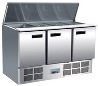 Polar G-serie Gekoelde Saladette - 368L - RVS - 70x137x88.5 cm