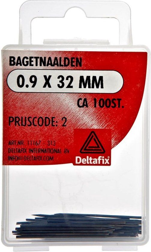 Deltafix bagetnaalden 0,9 x 32 mm - staal - 100 stuks