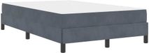 vidaXL Boxspring bed met matras Donkergrijs 120 x 190 cm Stof