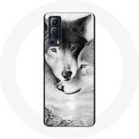Wolf Duo dieren Maniacase Etui voor Vivo Y72