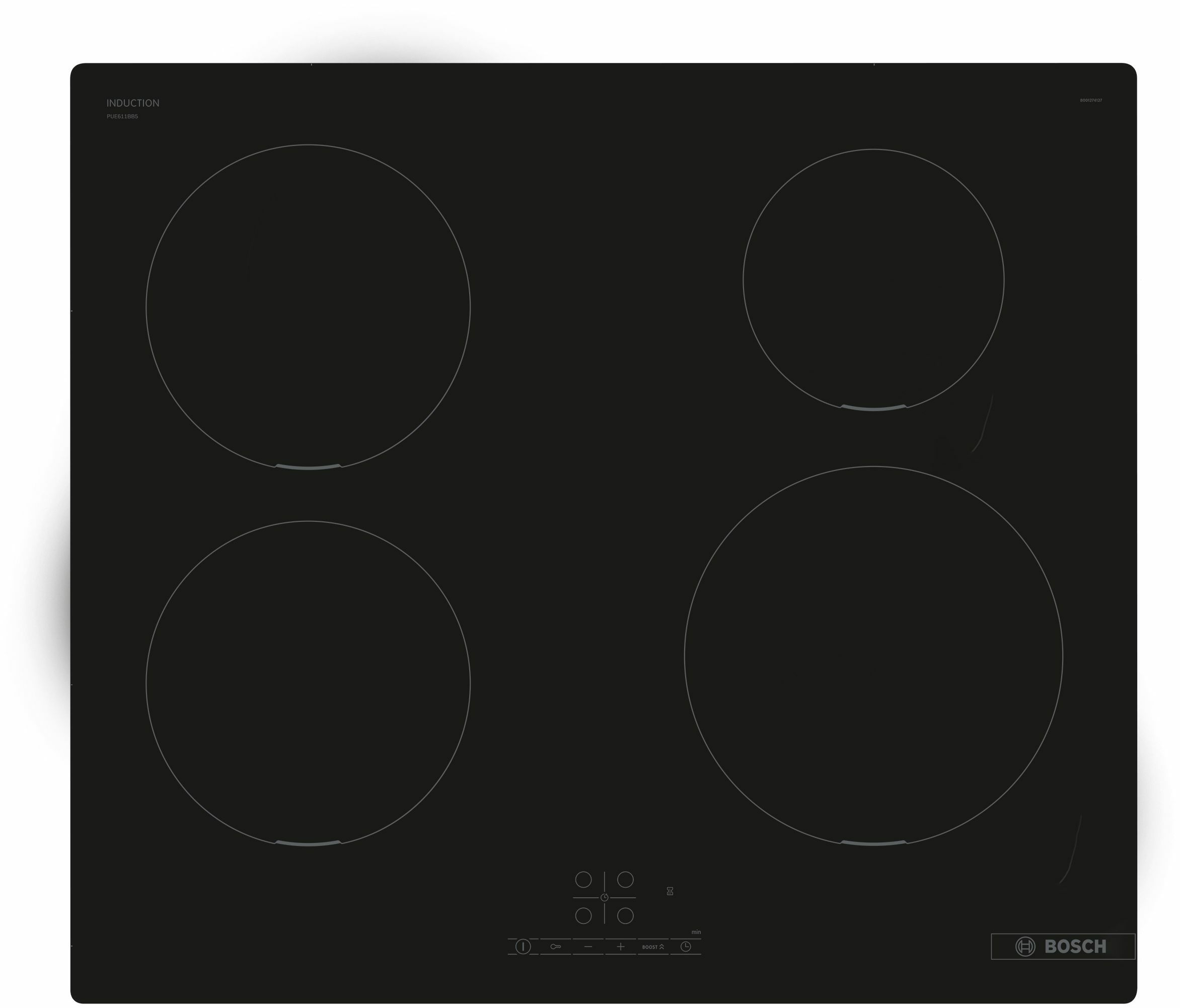 Bosch Serie 4 PUE611BB5E - Inductie kookplaat - 60 cm - Zwart