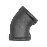 Riegler TFW 120-12-S Hoek 120, 45°, Rp 1/2 i., Rp 1/2 i., gietijzer zwart, bedrijfstemperatuur -20 °C tot 300 °C, ISO 7-1