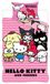 Hello Kitty friends Dekbedovertrek Katoen 140 x 200 cm Roze