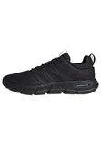 adidas Cloudfoam Flex elastische veters herenschoenen, Core Black/Core Black/Carbon, 46 2/3 EU