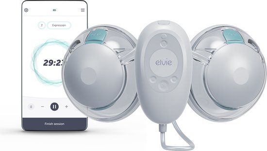 Elvie® Stride 2 - Handsfree Dubbele Elektrische borstkolf - Grijs