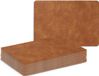 Zeller Placemats - 8 stuks - Kunststof - Cognac bruin - 42 x 30 cm