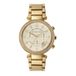 Michael Kors Parker chronograaf quartz horloge met goudkleurige roestvrijstalen band voor dames MK5354