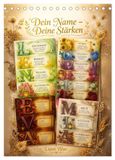Dein Calvendo Dein Name - Deine Stärken (Tischkalender 2027 DIN A5 hoch), CALVENDO Monatskalender