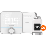 Bosch Slimme Radiatorknoppen 4-Pack + Smart Home Controller + Slimme Kamerthermostaat 230V