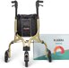 Rovera Mobility® Tripod Design Binnen Rollator - 3 Wielen - Ultra Lichtgewicht - Opvouwbaar - Champagne