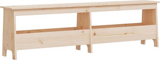 vidaXL Halbank - Massief Grenenhout - 160x28x45 cm
