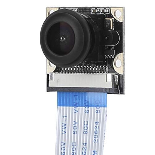Goshyda Nachtzicht Fisheye-camera voor Raspberry pi, 1080P 5MP Mini-nachtzicht + 130 ° Fish Eye-cameramodule met schroefgaten voor Raspberry pi 4B / 3B + / 3B / 2B