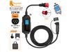 Feyree Chargeur portable pour véhicule électrique 22 kW 32 A triphasé type 2, commande par application Wi-Fi, boîtier de recharge EVSE, station de recharge pour voiture électrique