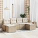 Maison Exclusive Ensemble de salon, 6 pièces, beige