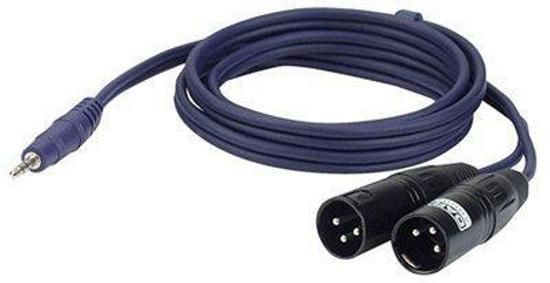 DAP Audio DAP MiniJack naar 2 x XLR male kabel 1 5 meter Home entertainment - Accessoires