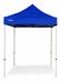 Easy-up Partytent ALU 2x2 m – PVC 450 g/m², waterdicht, sans cadre - Bleu