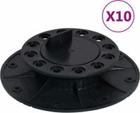 vidaXL Terrasdragers verstelbaar 10 stuks 25-40 mm