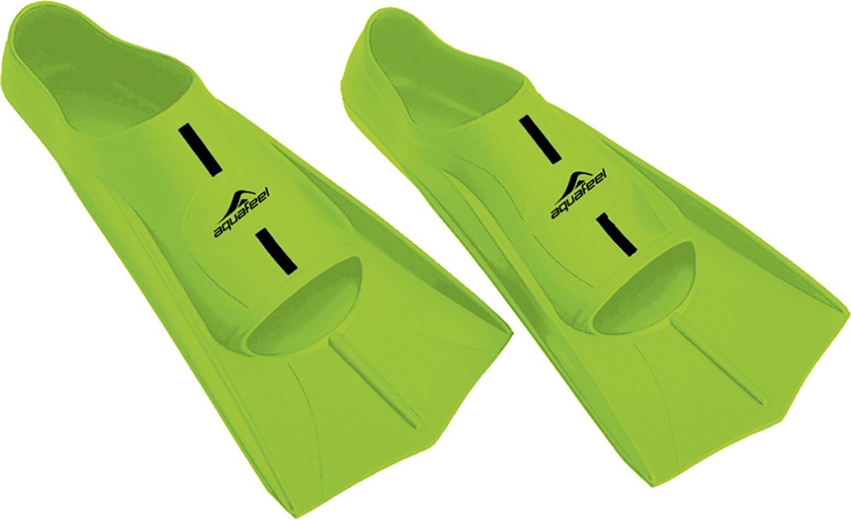 Aquafeel Professionele Korte Zwemvliezen – Zoomers – Training Fins – Neon Groen - Maat 37/38