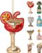 Home & Styling Koopman International B.V. Kersthanger figuren dranken 10cm kunststof verschillende kleuren
