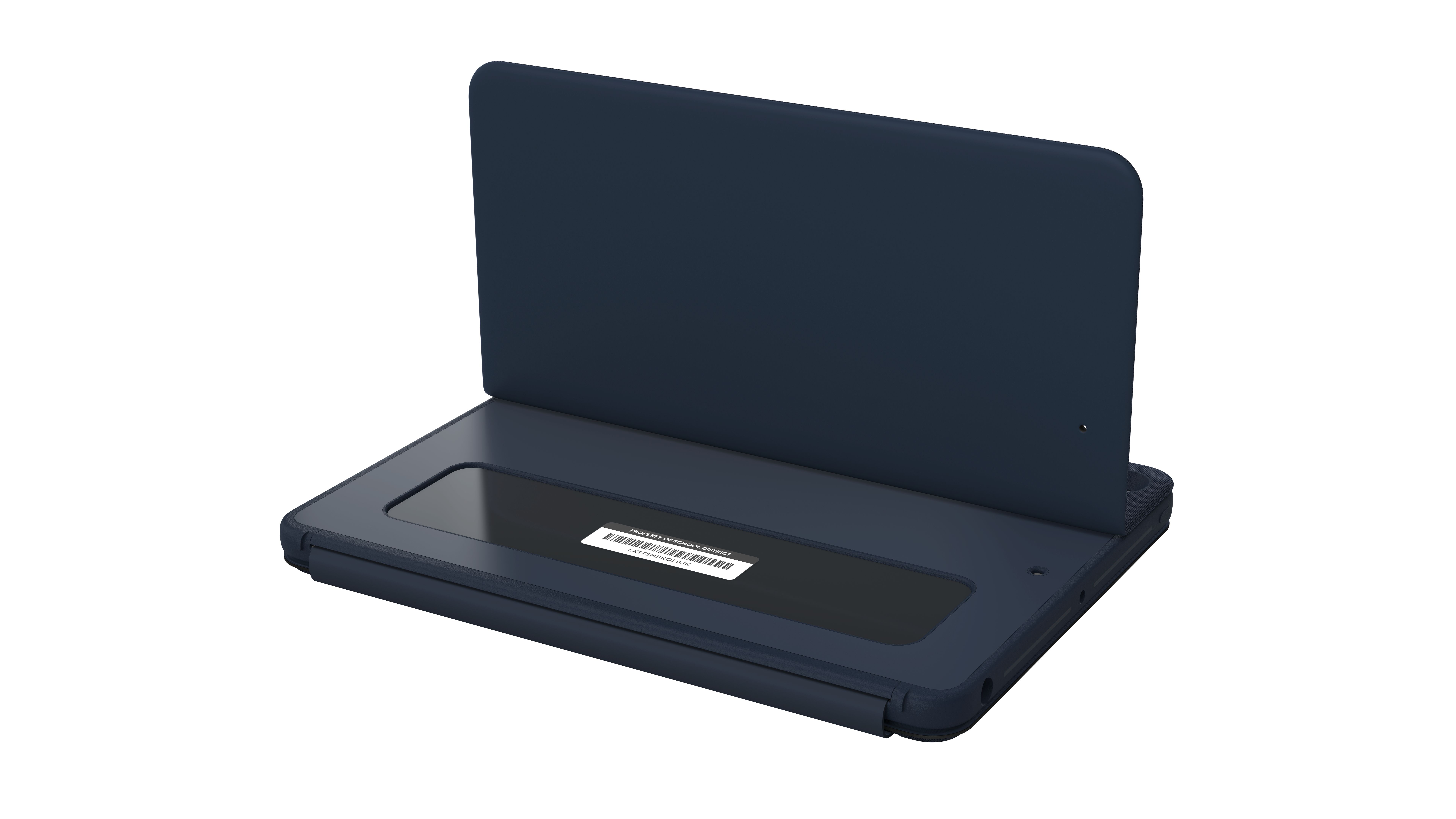 Logitech Rugged Combo 3 Touch - Toetsenbordhoes - QWERTZ - Duits - Blauw