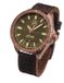 RELOJ Vostok-Europe NH35A-320O516 Mannen Polshorloge Leer Bruin 47mm