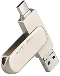 Podazz USB C Memory Stick USB C Flash Drive 64 GB 3 in 1 OTG Pen Drive met USB, Micro USB, Type-C poorten voor Android Smartphone Tablet & Laptop PC