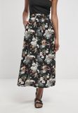 Urban Classics Viscose Midi Lange rok Zwart S
