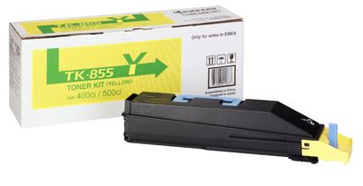 Kyocera TK-855Y - Gele tonercartridge - 18.000 pagina's - Compatibel met TASKalfa 400ci/500ci/552ci