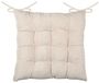 Stof Stoelkussen Dandy - Licht Beige - 38 x 38 x 4 cm