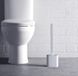 Easy Clean - Siliconen WC Borstel met Houder - Wit - Ophangbaar