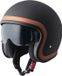 GMS-Moto Ride, casque ouvert, Mat Noir/Bronze, L