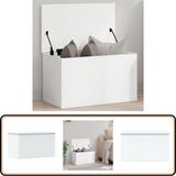 vidaXL Opbergbox 60x35x35 cm bewerkt hout wit