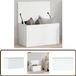 vidaXL Opbergbox 60x35x35 cm bewerkt hout wit