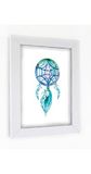 Homemania Wandafbeelding met lijst, graffiti, Dreamcatcher, decoratie, muurkunst, voor woonkamer, meerkleurig van polyester, MDF, 30 x 3,4 x 40 cm