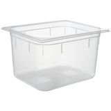 APS 82117 GN 1/2 polypropyleen transparante houder met liter-schaal, 32,5 x 26,5 x 20 cm 11,8 liter.