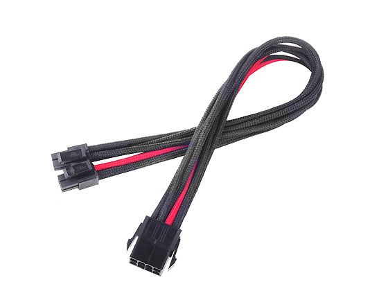 Silverstone PP07-EPS8BR - Sleeved EPS8 Power Supply Cable - 30cm - Red/Black