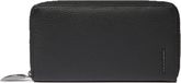 PIQUADRO Leren Portemonnee Modus Special Zip Around Women's Wallet RFID Black Zwart