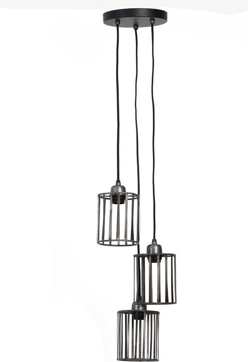 Light & Living Hanglamp DYNTHE - antiek zink | Metaal | Grijs