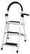 StarTech Klapstoel - Drie treden - Geschikt voor huishoudelijk gebruik - Draagvermogen tot 150 kg - Antislip treden - Metalen frame - 37 x 50 x 96 cm - Wit
