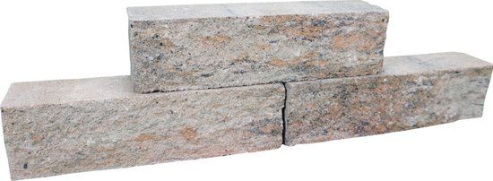 Merkloos Gardenlux Rockline Walling Small 40 x 10 x 10 cm tuintegel Mosselkalk