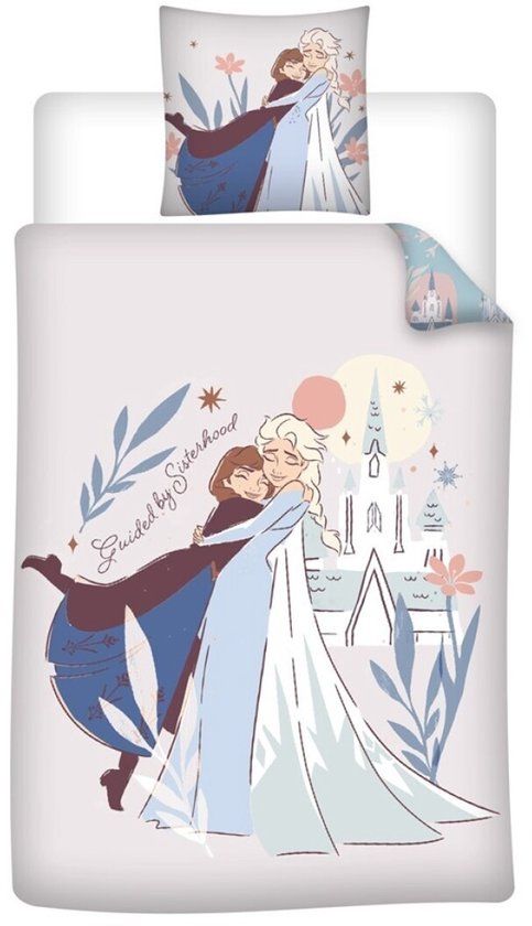 4KidsOnly Frozen Dekbedovertrek 140 x 200 cm - katoen - 65 x 65 cm