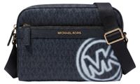 Michael Kors Marcella: Casual Schoudertas voor heren, canvas en leer